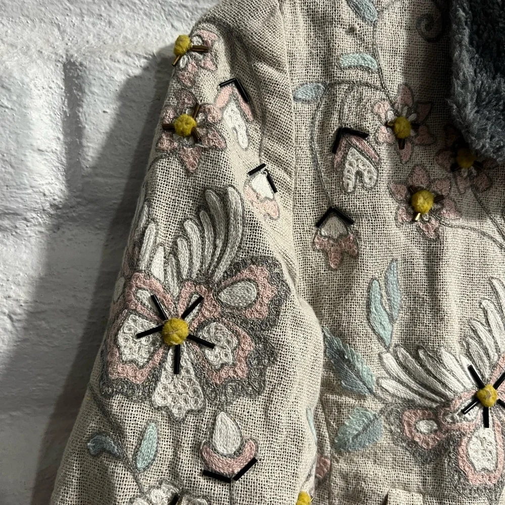 Anthropologie Aquilia Embroidered Jacket - Picture 8 of 13
